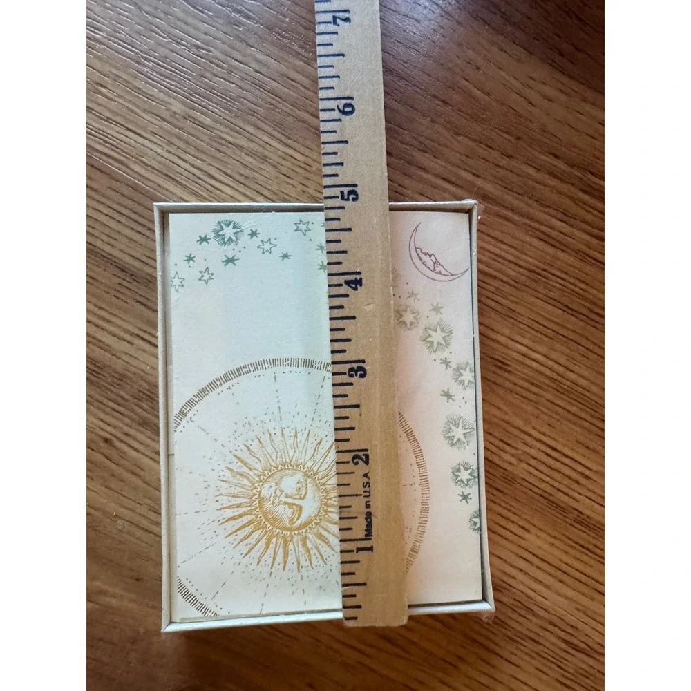 Hallmark Celestial Sun Moon Stars Blank Note Cards 8 Count Boxed Stationery Set